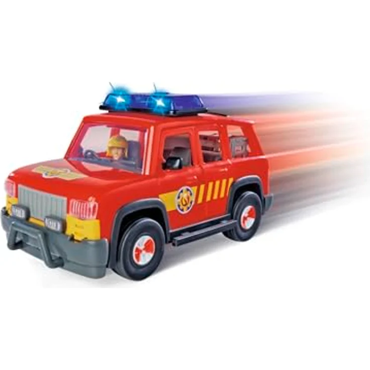 Simba Sam First Responder Fahrzeug, rotes Einsatzfahrzeug mit Licht, Sound und Zubehör, 19 cm – Bild 6