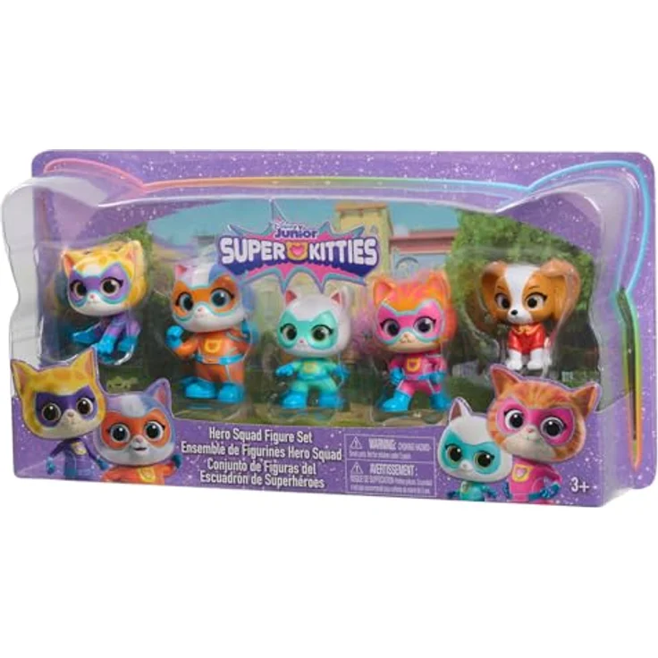 Just Play Disney Junior SuperKitties Heldenteam, 5-teiliges Figurenset mit 5 cm großen Sammelfiguren, Kinderspielzeug ab 3 Jahren – Bild 5