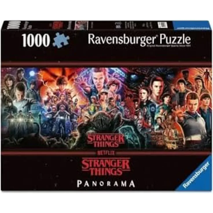Ravensburger Erwachsenenpuzzle 1000 Teile - Stranger Things - See You On The Other Side, Panorama Format 0,20 cm x 98,00 cm, ab 14 Jahren geeignet