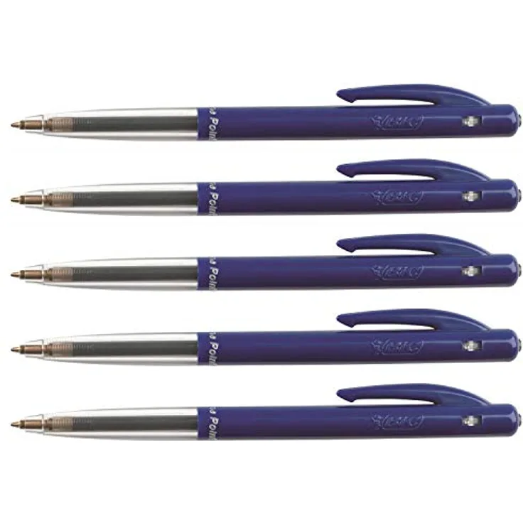 Bic M10 Clic, Kugelschreiber in Blau, 0,8 mm Spitzenstärke, Schachtel mit 50 Stück