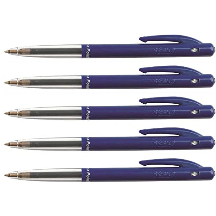 Bic M10 Clic, Kugelschreiber in Blau, 0,8 mm Spitzenstärke, Schachtel mit 50 Stück – Bild 1