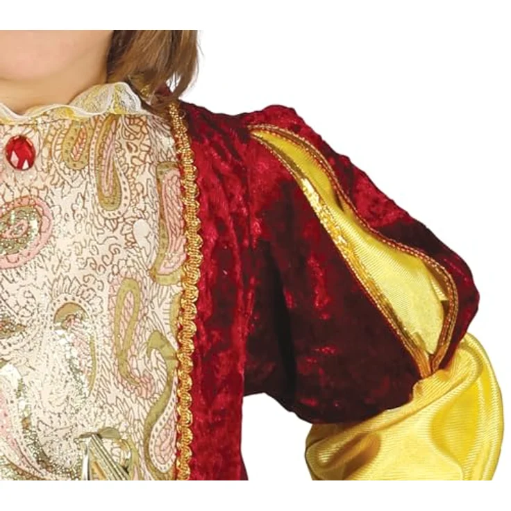 Guirca- Kostüm für Kinder 5/6 Jahre, Farbe Gelb und Rot, 5-6 (110-115 cm), 87558 – Bild 5