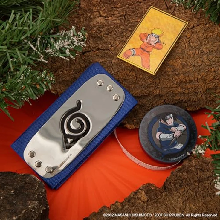 Cinereplicas Naruto Adventskalender 2025, Offiziell lizenziertes Set mit 24 Überraschungen, inkl. Konoha-Stirnband und Shinobi-Notizbuch – Bild 5