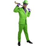 Funidelia Enigma Kostüm für Herren Superhelden, DC Comics, Riddler - Grün, Größe M