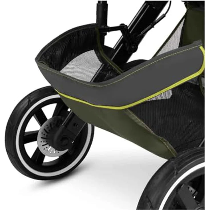 ABC Design Sportbuggy Salsa 5 Run, Jogging Kinderwagen mit Luftreifen und 5-Punkt-Gurtsystem, Avocado – Bild 5