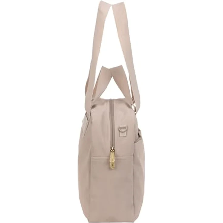 LÄSSIG GRE Everyday Bag humus, Baby Wickeltasche mit Tragegriff, Wickelunterlage, wasserabweisend, inklusive Wickelzubehör und gepolstertem Laptopfach (16 Zoll) – Bild 4