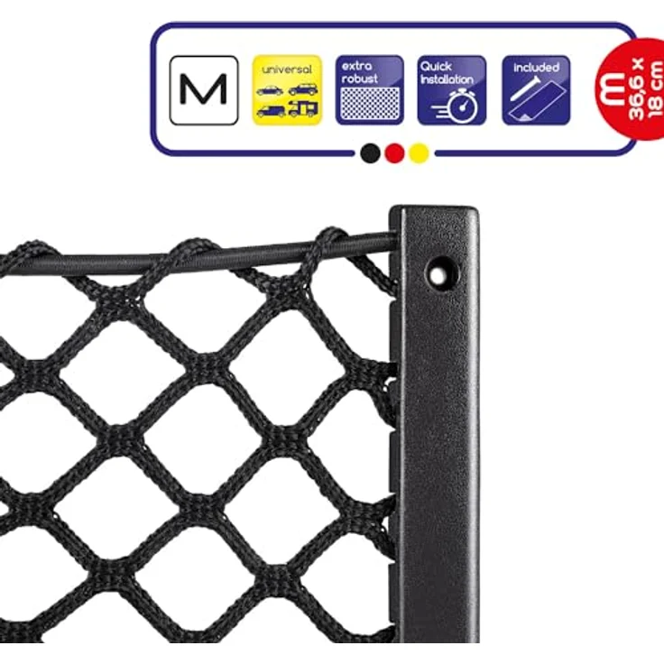 alca Rücksitzorganizer 36,6 x 18 cm, schraubbar & klebbar, stabiler Kunststoffrahmen, für Auto, Wohnwagen und Wohnmobil – Bild 2