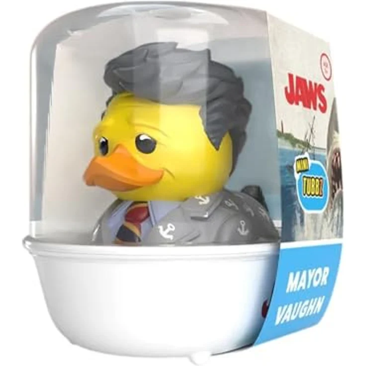 TUBBZ Mini: Jaws - Mayor Vaughn, Cosplay-Gummiente Vinyl-Figur, 5 cm groß, im Mini-Badewanne-Design – Bild 1