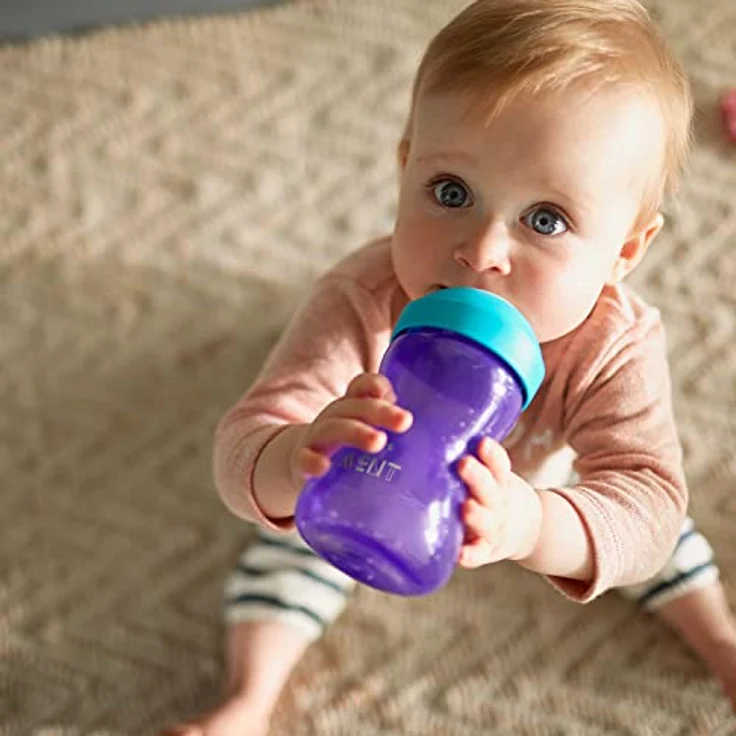 Philips Avent Tasse Bec Souple Violette 300ml, Kindertrinkbecher mit auslaufsicherem Silikonausgießer – Bild 3