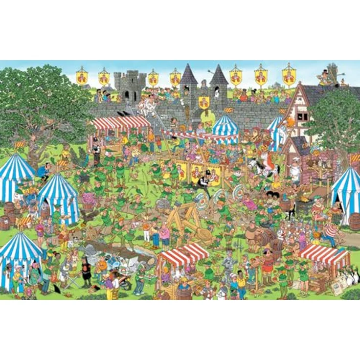 Jumbo Jan Van Haasteren Robin Hood Festival Puzzle, 1500 Teile aus 100% recyceltem Karton, humorvolles Design – Bild 3