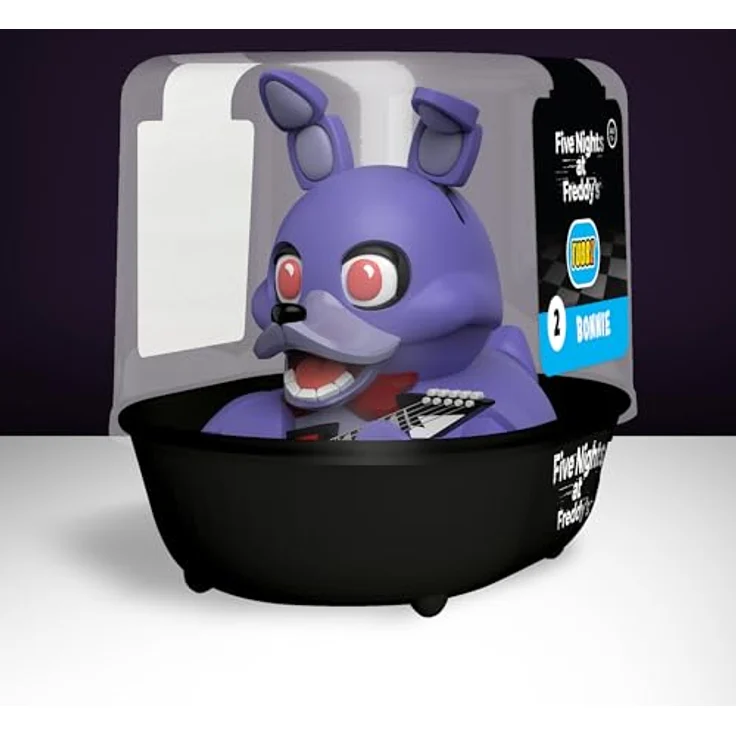 TUBBZ Erstausgabe: Five Nights at Freddy's- Bonnie Cosplaying-Gummiente Vinylfigur, 9 cm, im Badewannen-Vitrine Slot – Bild 2