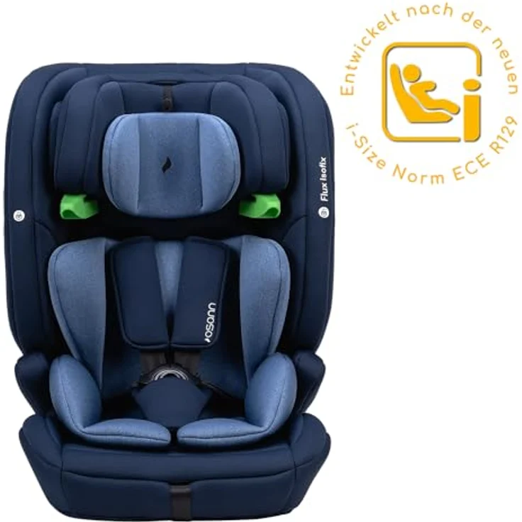 Osann Autokindersitz Osann Flux Isofix i-Size, Kinderautositz, 14-fach höhenverstellbarer Kopfschutz, seitlicher Aufprallschutz, verschiedene Farben – Bild 10