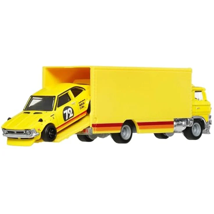 Hot Wheels Premium Car Culture Team Transport - 1972 Toyota Corolla Levin (Sakura Sprinter) / Spielzeug mit detaillierter Lackierung und Sammlerwert – Bild 4
