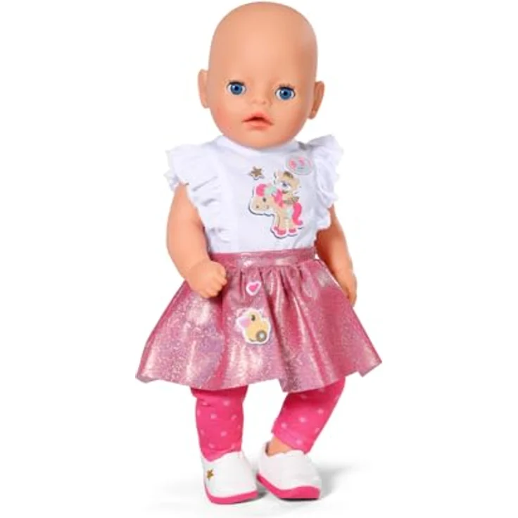BABY born Little Everyday Outfit, Shirt mit Leggins und Schuhen für 36 cm Puppen, 836330 Zapf Creation – Bild 3