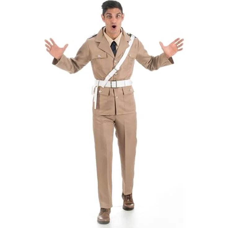 Chaks Kostüm des Gendarmen von Saint Tropez für Erwachsene, inklusive Jacke, Brustpanzer, Hose und Schultergurt, Polyester – Bild 2