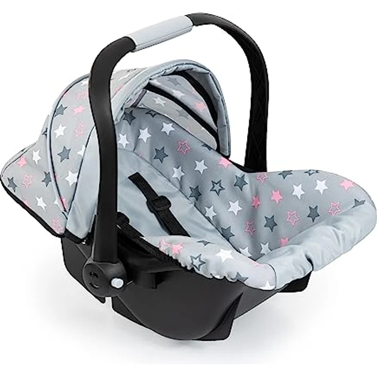 Bayer Design 67907AA Puppenautositz mit Dach, verstellbarem Griff, Puppenzubehör – Bild 4