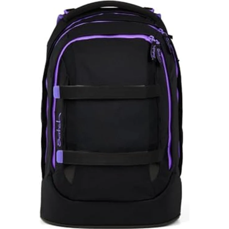 Satch pack Schulrucksack Set 2tlg. inkl. Schlamperbox, innovative 3D Soft-Mesh Rückensystem, Purple Phantom – Bild 2