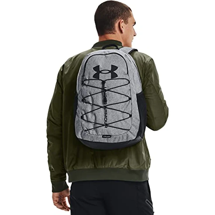 Under Armour Hustle Sport Backpack pitch gray medium heather - black (012-001) – Bild 5