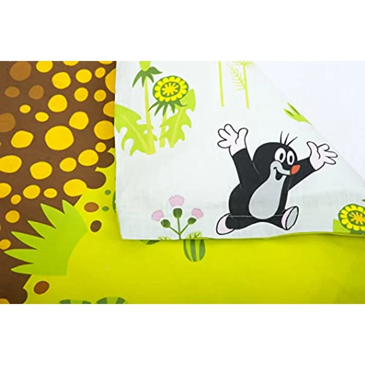 Der kleine Maulwurf Flanell Bettwäsche 100% Baumwolle 80 x 80 cm + 135 x 200 cm – Bild 6