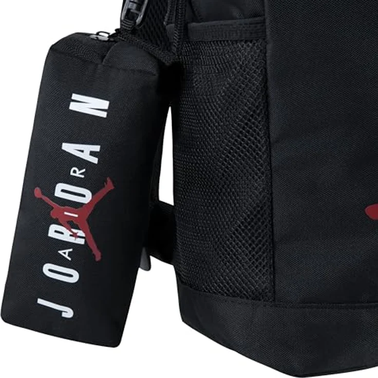 Jordan JAN AIR SCHOOL BACKPACK, Schulrucksack (2-tlg) aus 100% Polyester, sportlich, schwarz, 15 l Volumen, L-Größe – Bild 6