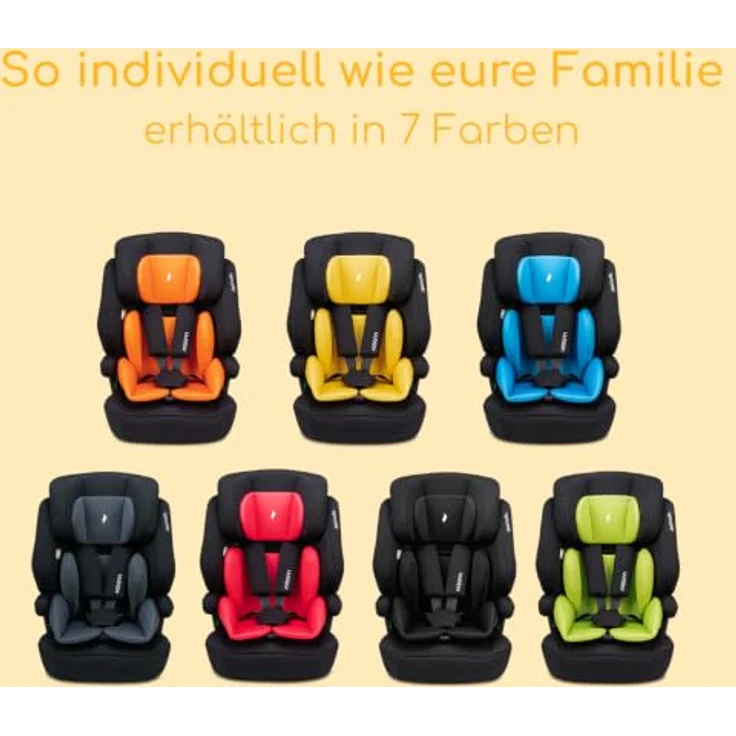 Osann Jazzi Isofix Autokindersitz, mitwachsend für Kinder von 76 bis 150 cm, sicher und bequem, i-Size, 5-Punkt-Gurt, individuell verstellbare Isofix-Konnektoren – Bild 6