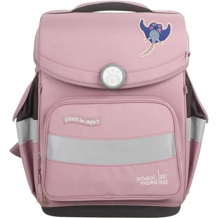 SCHOOL-MOOD® Timeless Schulrucksack, ergonomisch mit 23 Liter Volumen, Calamary (Ocean Collection) – Bild 2