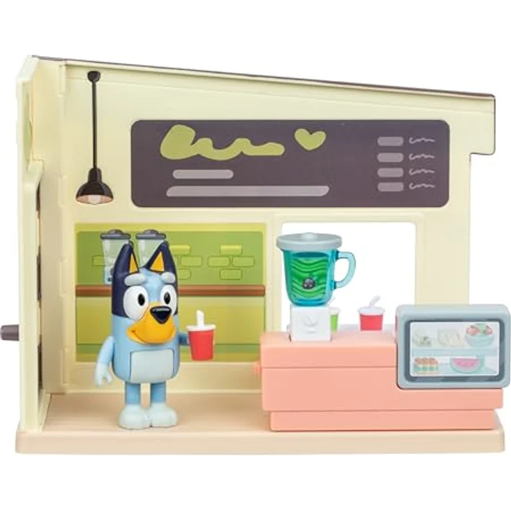 Moose Toys BLUEY-Mini-Spielset S13: Let's Play Chef Saftbar mit 1 Bluey Figur, drehbarem Mixer und Zubehör für kreatives Spielen, 7,6 cm – Bild 2