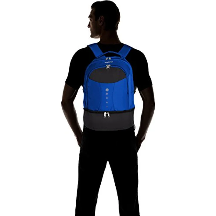 Jako Sporttasche 1816 Rucksack Striker mit Bodenfach, Unisex, Polyester 600 D, 34 x 21 x 46 cm, Blau – Bild 5