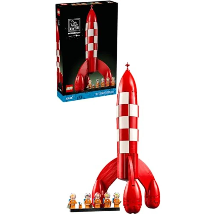 LEGO Mondrakete von Tim und Struppi - 21367, 1.283-teiliges Modell mit einer Höhe von 49 cm und fünf Minifiguren, für Erwachsene ab 18 Jahren – Bild 1