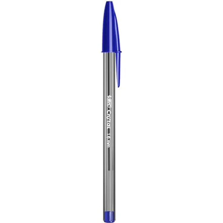 Bic Cristal Large, Kugelschreiber mit breiter Spitze 1,6 mm und blauer Tinte, 50er Pack – Bild 3