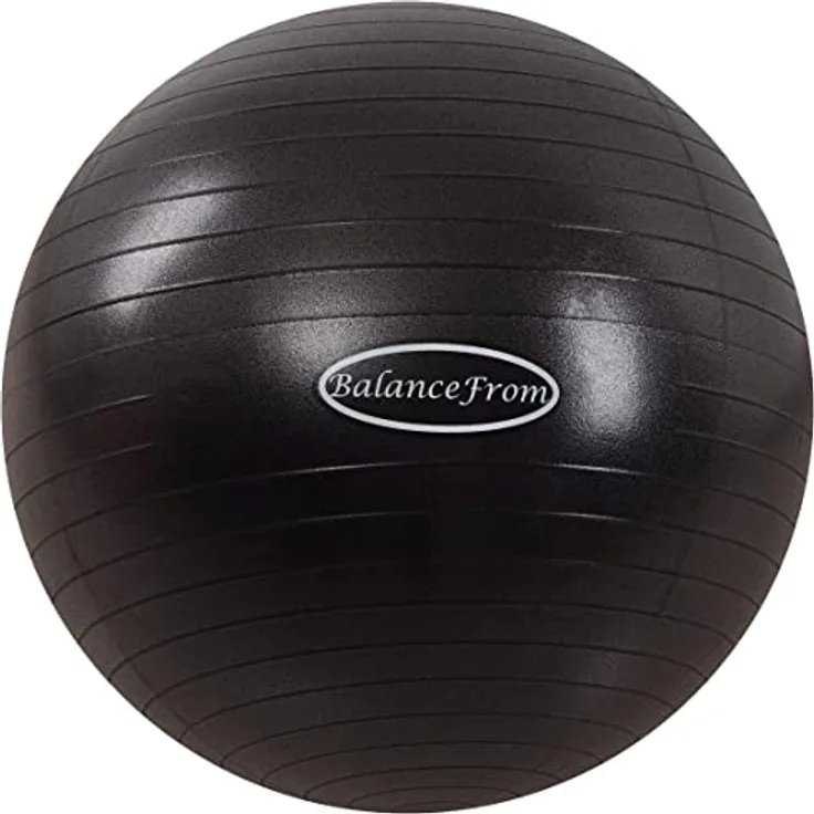 BalanceFrom Anti-Burst and Slip Resistant Exercise Ball Yoga Ball Fitness Ball Birthing Ball with Quick Pump, 2,000-Pound Capacity