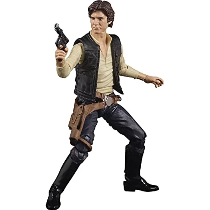 Hasbro Star Wars Black Series The Power of the Force, 15 cm Actionfigur Han Solo Exclusive mit Blaster-Zubehör und hochwertiger Lackierung – Bild 1