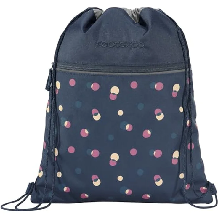 Coocazoo Schulrucksack-Set Mate „Bubble Dreams“, ergonomischer 30L Tornister, höhenverstellbar mit Hüftgurt, schwarz, inkl. Federmäppchen und Turnbeutel – Bild 5