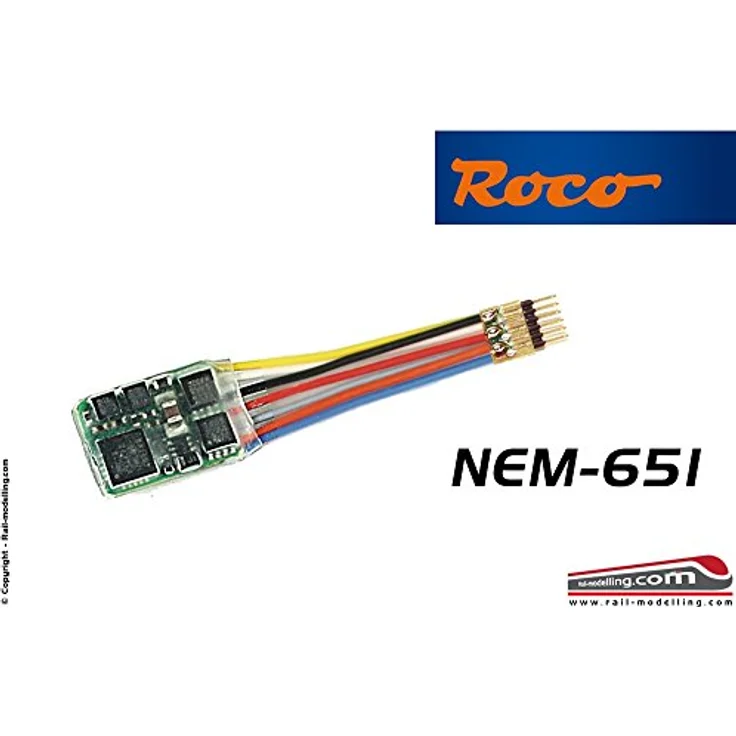 Fleischmann 685504 6-poliger Decoder mit Stecker (NEM 651) – Bild 1
