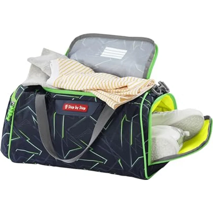 Step by Step Sporttasche mit Nassfach, 13 l (1-tlg), Kindersporttasche, leicht, mit abnehmbarem Schultergurt, blau – Bild 3