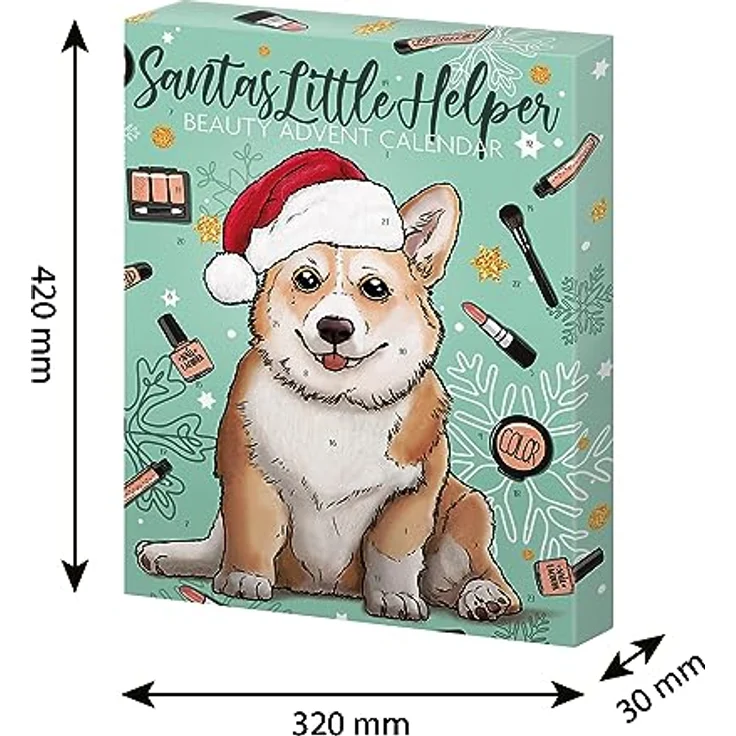 KTN Dr. Neuberger GmbH Santas Little Helper Beauty Adventskalender, 24-türig mit festlichen Kosmetikprodukten und Accessoires – Bild 4