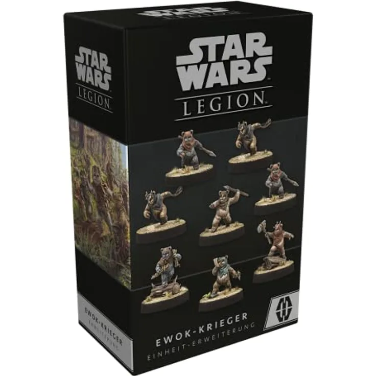 FFG Star Wars: Legion - Ewok-Krieger, Erweiterung mit 8 Miniaturen und neuen Karten für die Rebellenallianz, für 2 Spieler ab 14 Jahren (DE-Ausgabe)