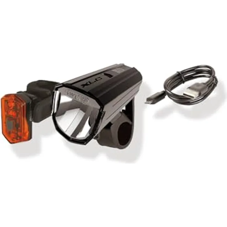 XLC Beleuchtungsset Alderaan CL-S17, Helle und Effiziente Beleuchtung, unisize, schwarz