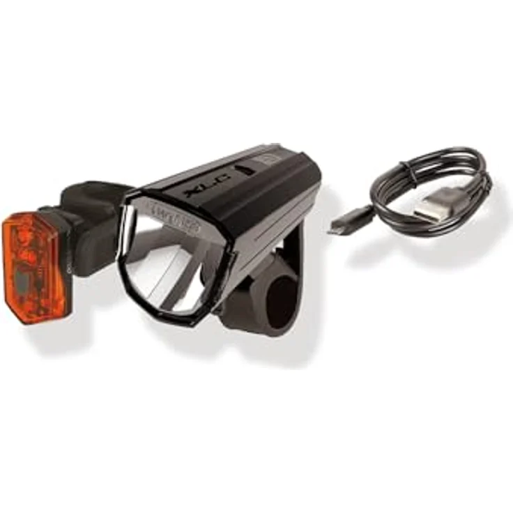 XLC Beleuchtungsset Alderaan CL-S17, Helle und Effiziente Beleuchtung, unisize, schwarz – Bild 1