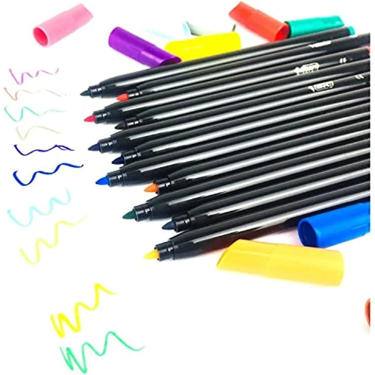 BIC Intensity Filzstifte, 12 Farben, auswaschbar, stabile Spitze – Bild 4