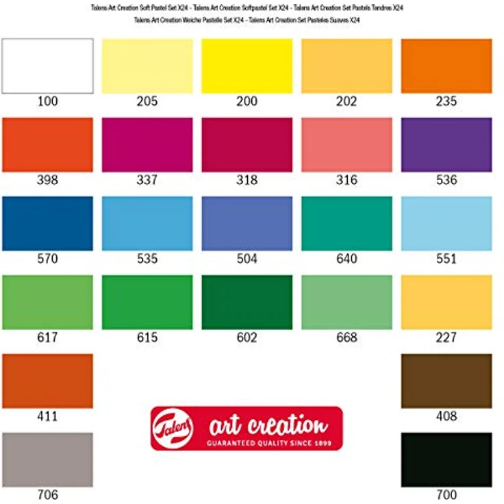 Talens Art Creation Soft Pastel, 24-teiliges Set mit lebendigen Farben für kreative Kunstwerke auf Papier und Pappe – Bild 5