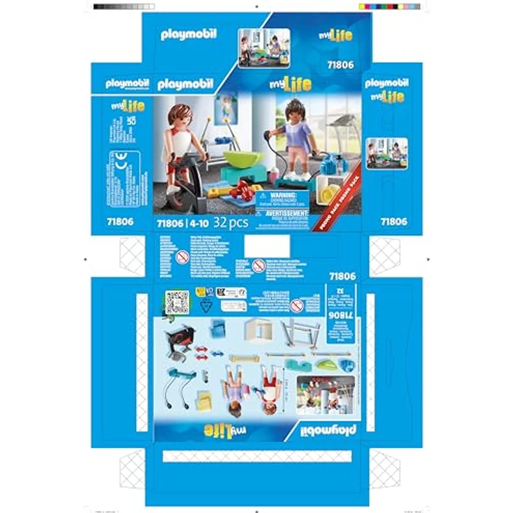 Playmobil® Fitnesstraining (71806), Playmobil My Life Konstruktions-Spielset, (32 St), Made in Europe – Bild 5