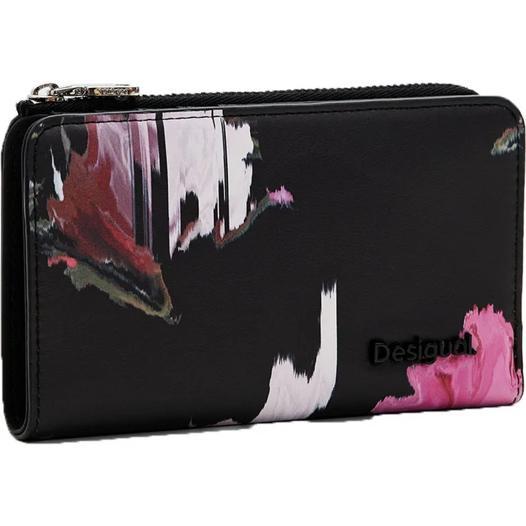 Desigual Geldbörse Emma 2.0 Small Wallet, geräumig & schmal, Black