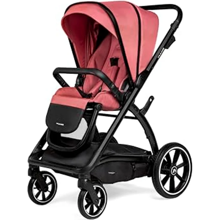 Muuvo Trick 2in1 Kombi Kinderwagen SET, multifunktional mit 3D-Airflow-Belüftung, Pure Pink – Bild 4