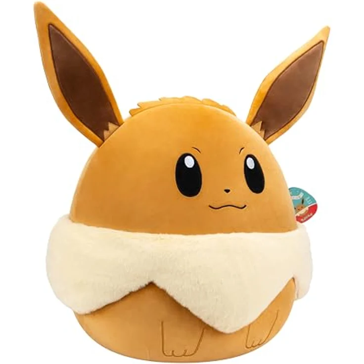 Jazwares Pokémon Squishmallows Plüschfigur Evoli, 50 cm, aus hochwertigem, samtweichem Plüsch, waschbar – Bild 5