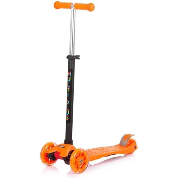 Chipolino Kinderroller 3 in 1 Multi Plus 3 Räder, Laufrad, Roller, LED-Lichter orange, für Kinder ab 3 Jahren – Bild 6