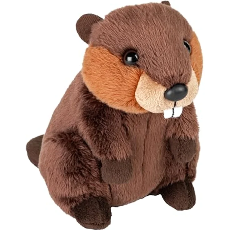 Wild Republic Biber Stofftier, 13 cm, kuschelweicher Plüsch, braun, maschinenwaschbar bis 30°C – Bild 2
