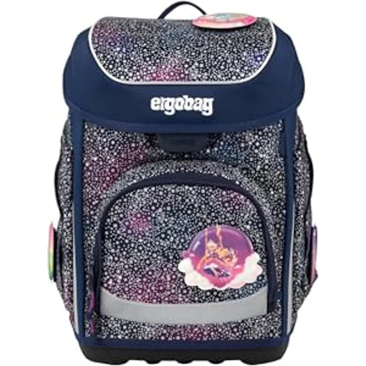 ergobag cubo Set, ergonomischer Schulranzen 5-teilig für die 1. Klasse, standsicher und reflektierend, individuell gestaltbar, 28 x 40 x 25 cm – Bild 3