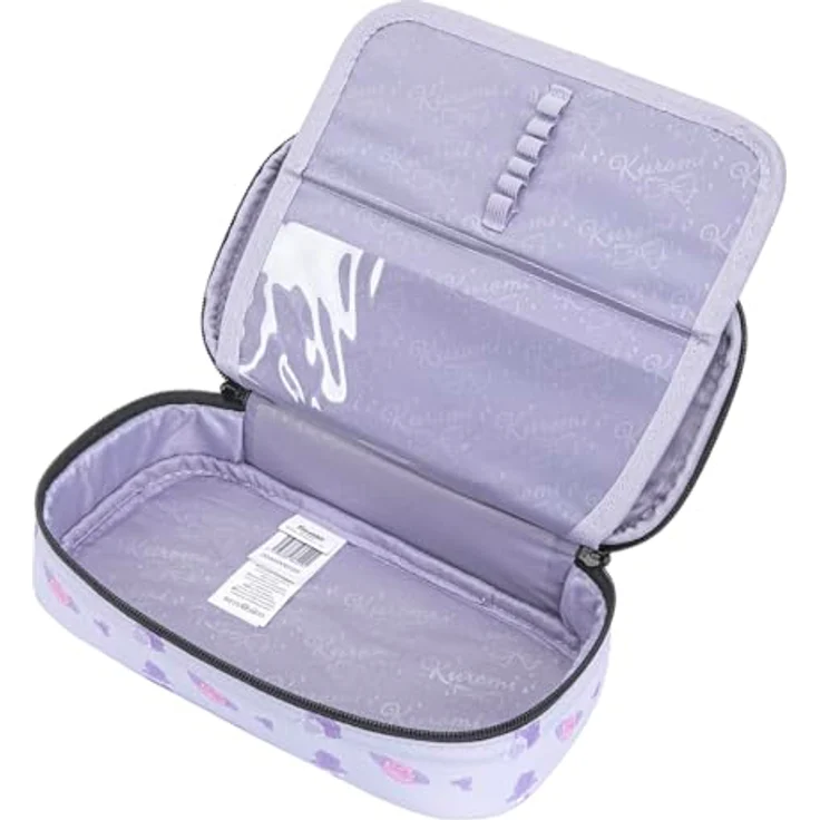 Baagl Federmäppchen Kuromi Sweet One, geräumiges Etui mit durchdachter Innenaufteilung, 23 × 12 × 5 cm, aus recyceltem Polyester – Bild 2
