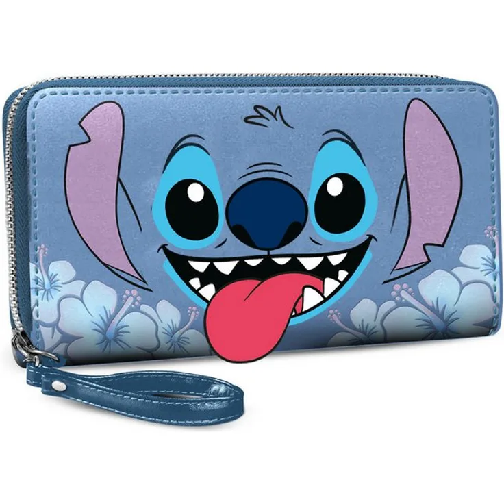 Karactermania Geldbörse Disney Lilo & Stitch, Portemonnaie mit 12 Kreditkartenfächern und Reißverschluss-Münzfach, 10 x 19 x 2 cm